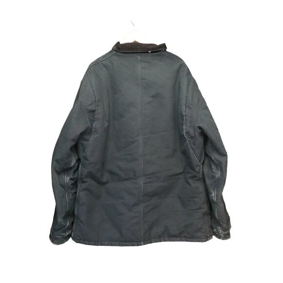 Vintage Carhartt C03  52 TALL Arctic Quilt Duck Canvas Black Work Jacket Coat - Picture 2 of 15